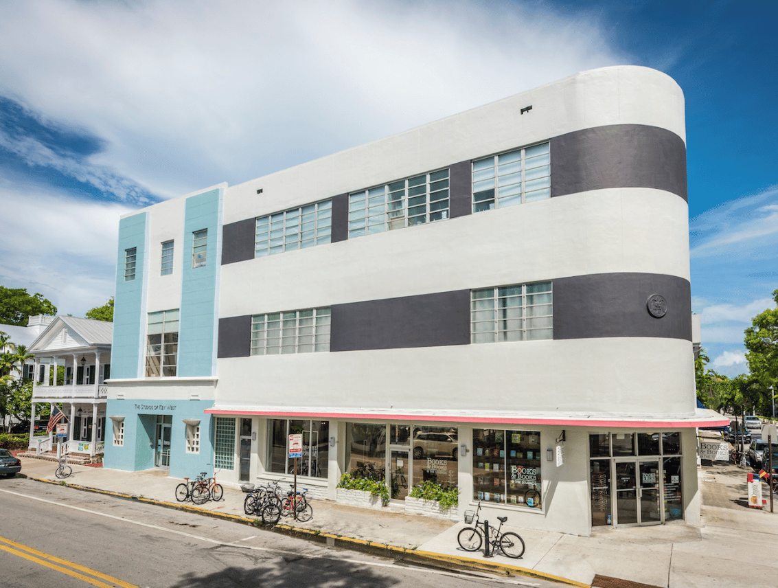 Exterior of The Studios of Key West at 533 Eaton Street in Key West.